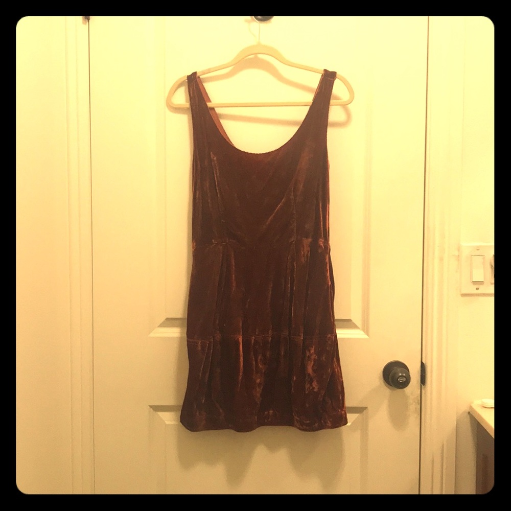 Burgundy Velvet Dress